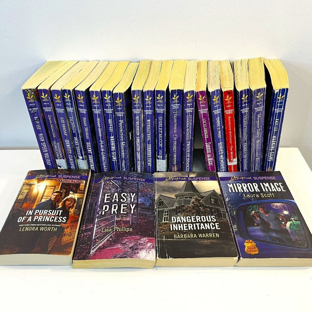 Lot of 23 "Harlequin Love Inspired Suspense" Paperback Novels - Good condition!